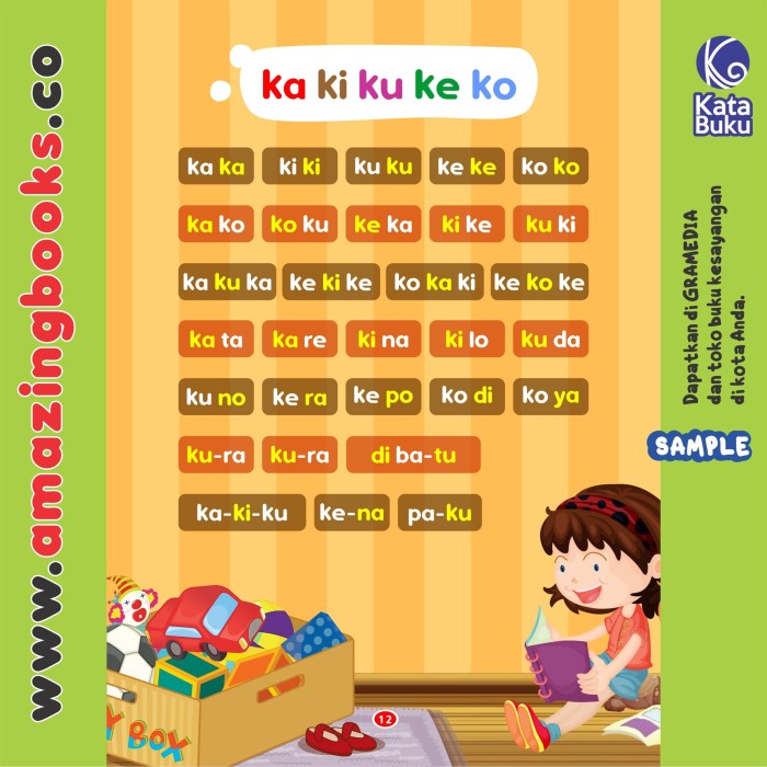 Buku Belajar Membaca Anak Tk - Homecare24