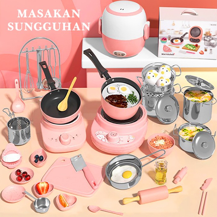 Ibu Dan Anakanak Memasak Di Halaman Buku Mewarnai Dapur Ilustrasi Stok ...