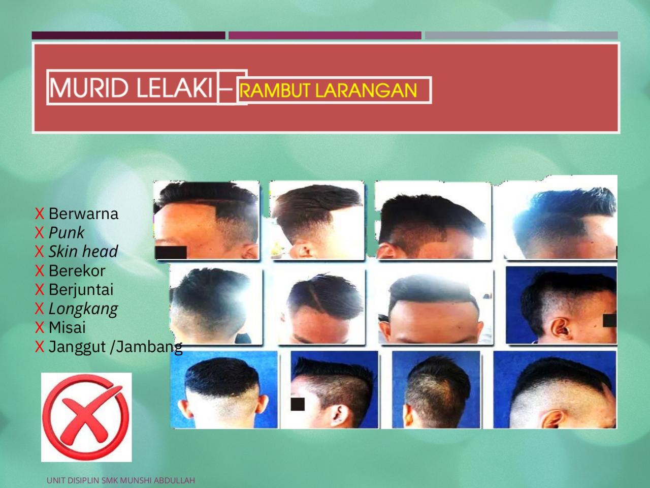 Potongan rambut anak sekolah