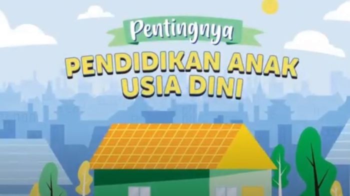 Pentingnya pendidikan anak usia dini