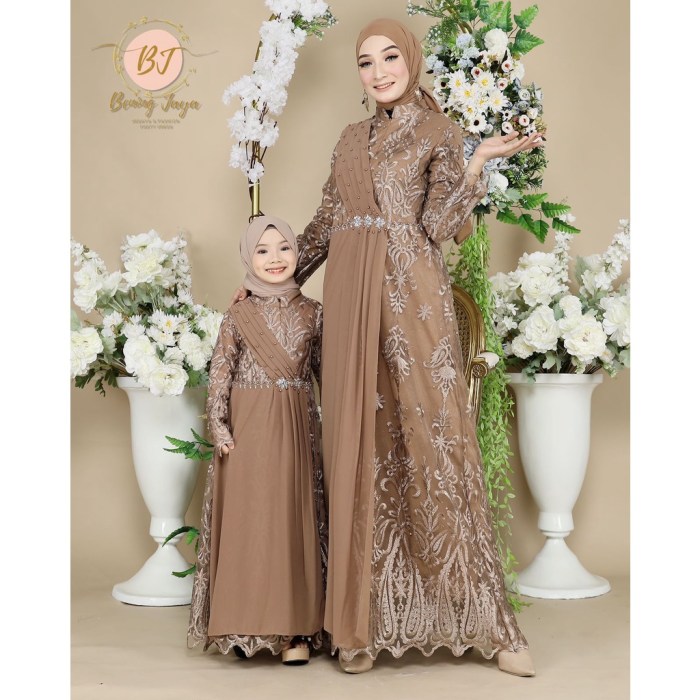 Jual COUPLEAN IBU DAN ANAK DRESS MEWAH GAMIS KEKINIAN GAMIS LEBARAN SET ...