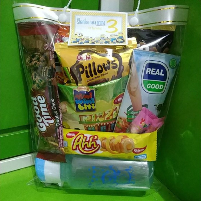 Jual Bingkisan Snack Ulang Tahun Anak// Hampers Ulang Tahun Anak ...