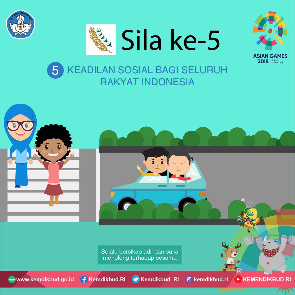 Pengamalan sila ke 5 di masyarakat