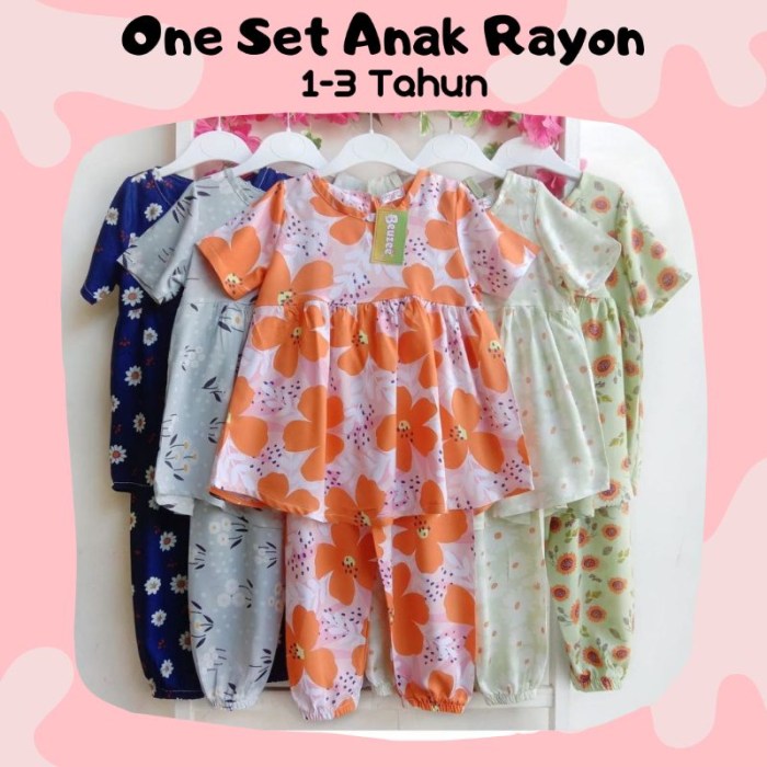 Model baju setelan anak perempuan