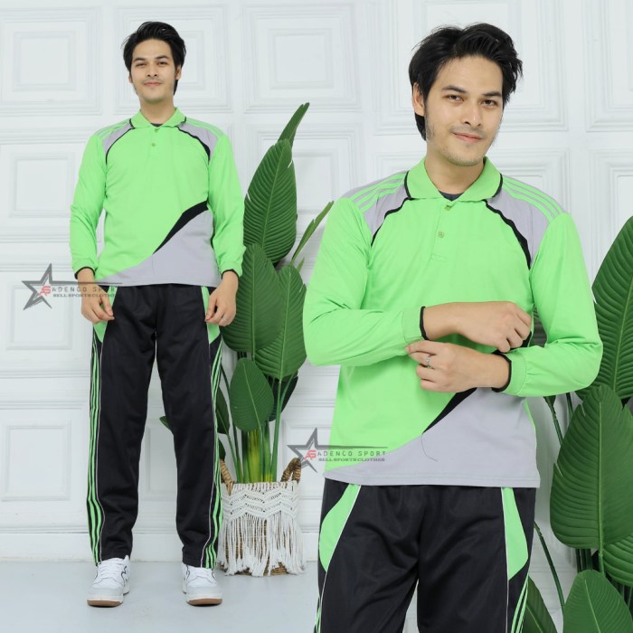 Jual Setelan Kaos Training Seragam Olahraga Panjang Lengan Pria Dan ...
