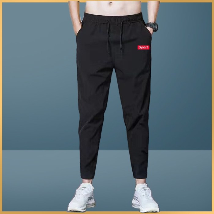 Celana panjang wanita pinggang karet