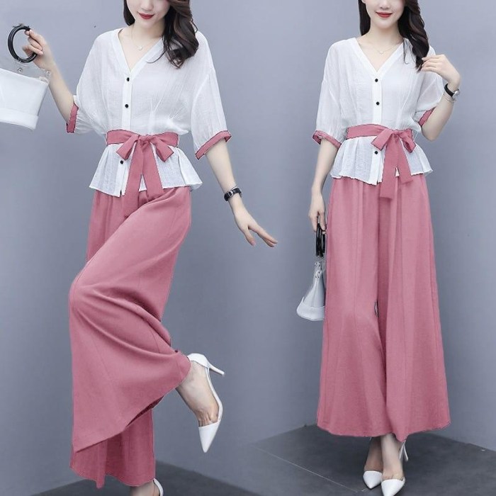 Baju setelan kulot wanita