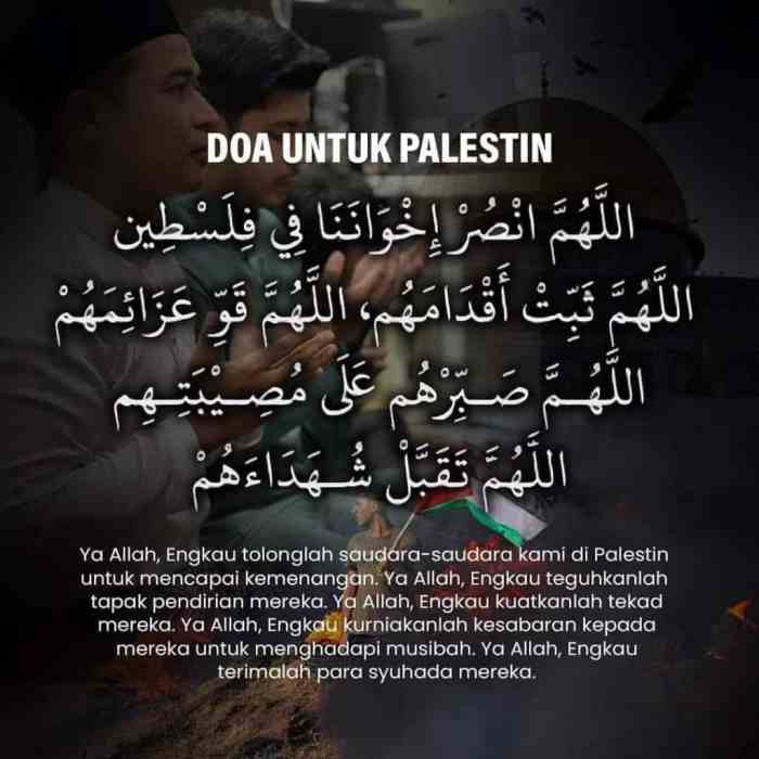 Doa Untuk Palestin: Lafaz Doa dan Maksudnya