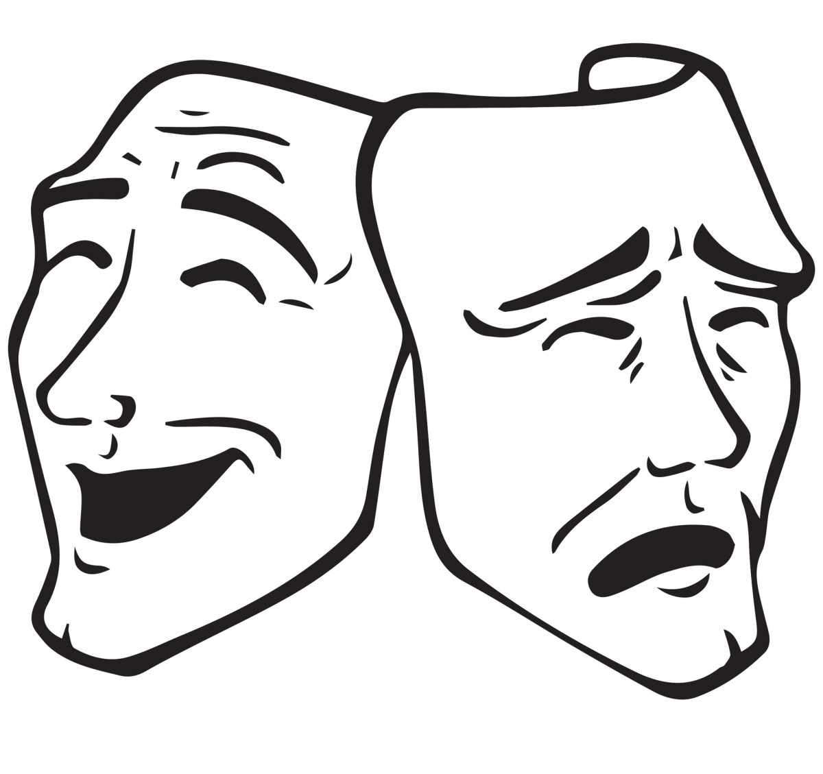 Máscaras de Drama Foto stock gratuita - Public Domain Pictures