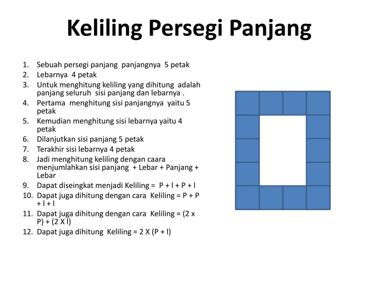 Persegi Dan Persegi Panjang: Ciri-Ciri Dan Rumusnya - Pulpent
