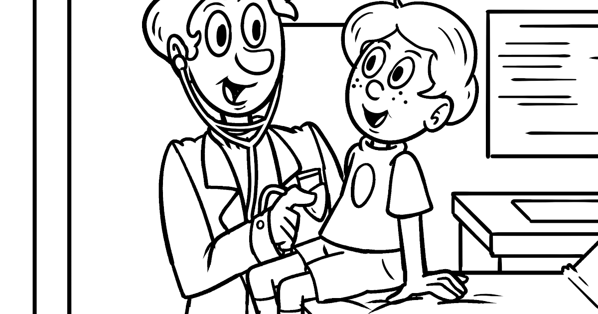 Detail Mewarnai Gambar Dokter Untuk Anak Tk Koleksi Nomer 21