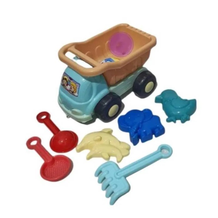 Jual Mainan Anak Mobil Truck Pasir Pantai Cangkul Peralatan Jm578-a Di ...