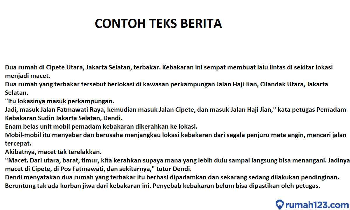 Tuliskan contoh teks berita tentang pendidikan