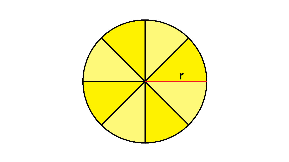 Sebutkan ruas garis yang merupakan jari-jari lingkaran