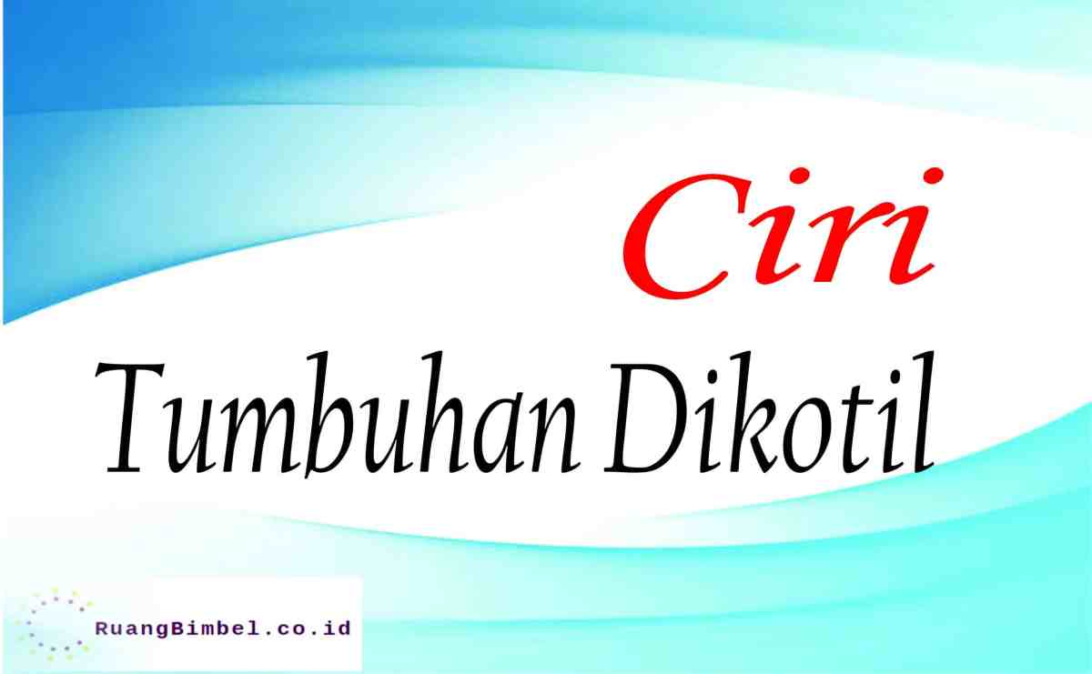 Ciri tumbuhan dikotil